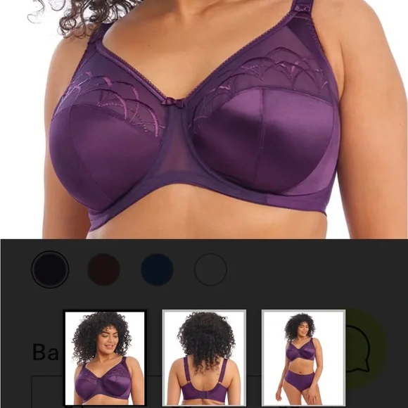 NWT Elomi Cate bra 4030 color plum size 34k - Picture 1 of 8